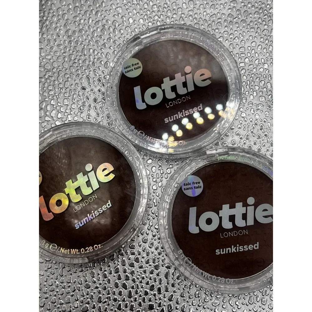 (3) Lottie Sunkissed Powder Bronzer Sealed 0.28 oz Each SUNGLOW